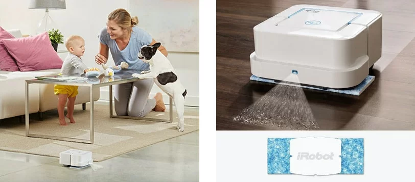 Робот мойщик пола iRobot Braava Jet 240 (для влажной уборки)